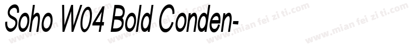 Soho W04 Bold Conden字体转换